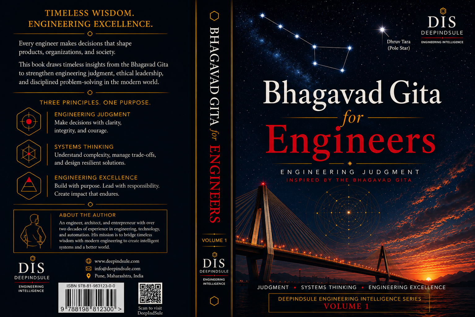 Complete Bhagavad Gita for Engineers book cover artwork by DeepIndSule